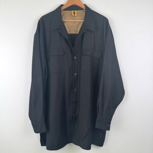 Steve Harvey Button Down Shirt Mens 4XL Black Excellent Streetwear Casual